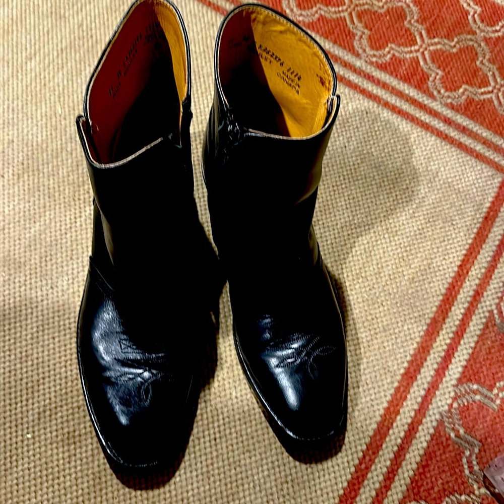 Men’s size 11 wide BOULET boots leather with zipper